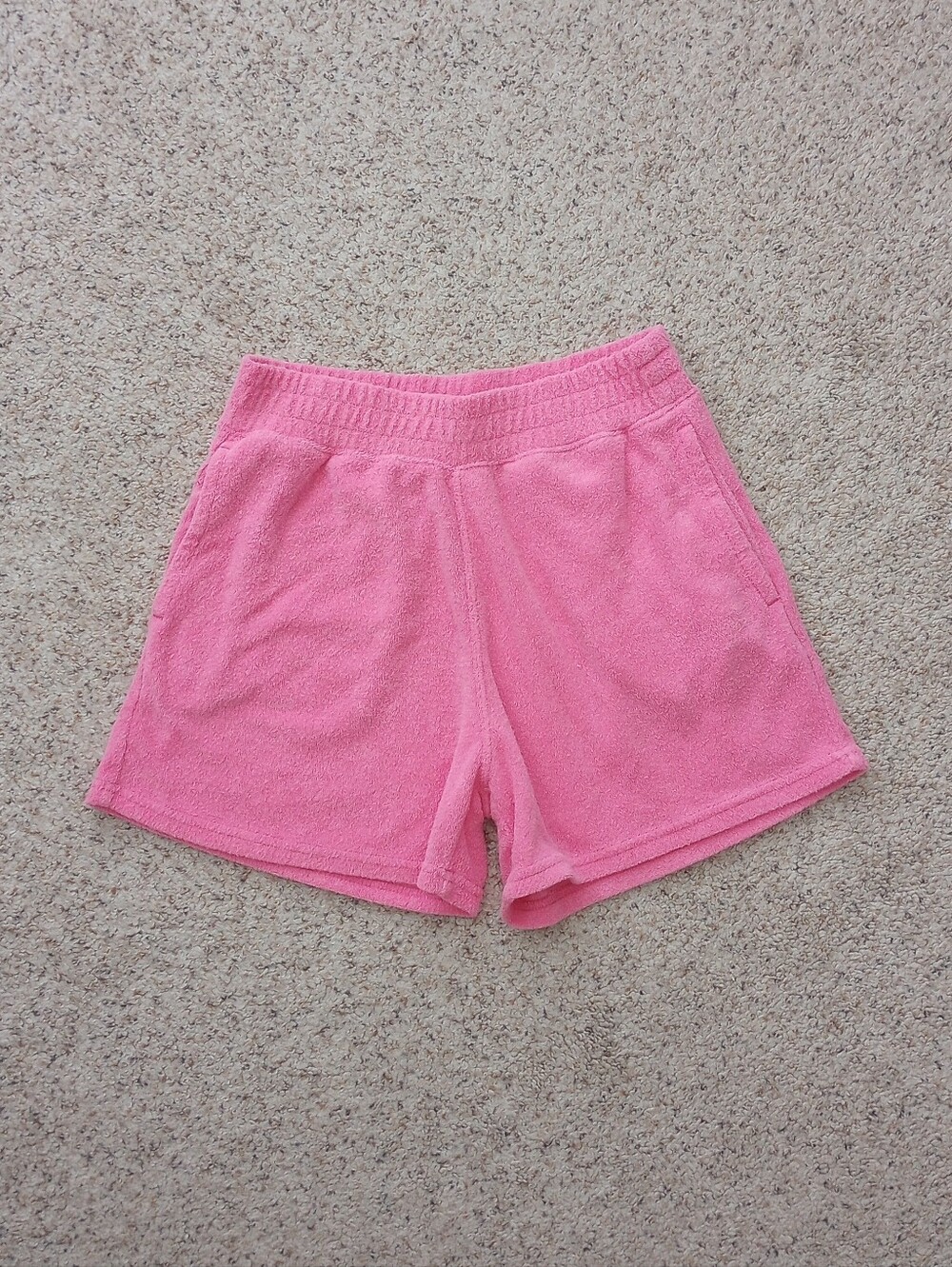 Hollister Pink Ultra High Rise Shorts Summer Swim Cover Up Outdoor Pool Beach XS